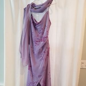 Gilar sz 6 evening dress/pants with overskirt, unique